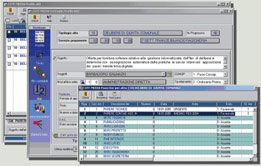 Schermata del software