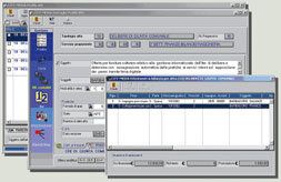 Schermata del software